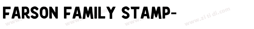 Farson Family Stamp字体转换